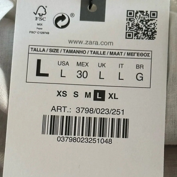 ZARA | Oyster White | EMBROIDERED BEADED DRESS - Picture 8 of 10